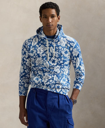 Translation missing: en.Polo Ralph Lauren Men's Floral Spa Terry Hoodie - Blue Multi - M