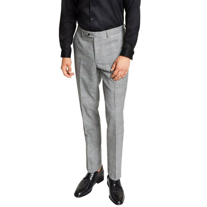Translation missing: en.Bar III Men's Slim-Fit BI-Stretch UV Protect Black/White Plaid Suit Pants-32x32