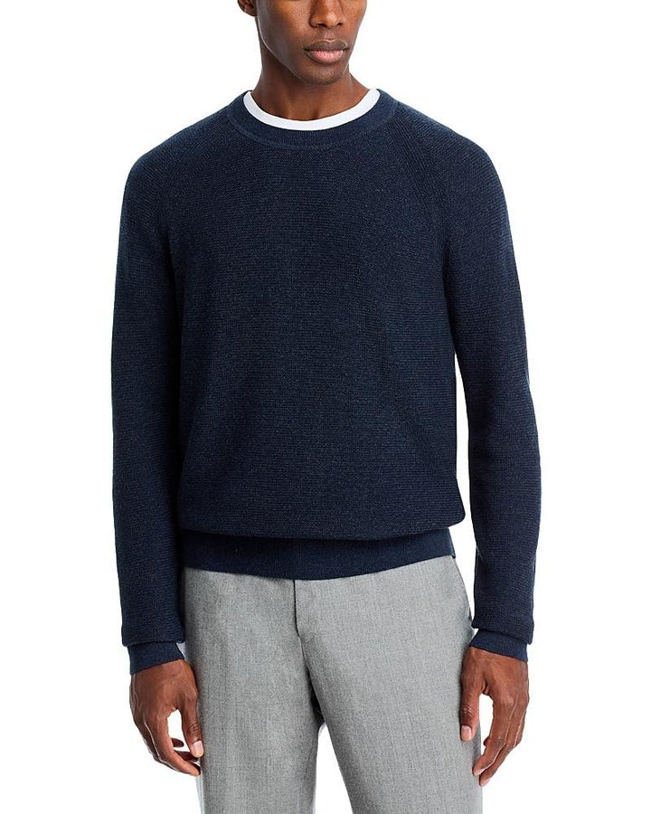 Translation missing: en.Michael Kors Mouline Sweater Midnight Blue Size XL Men's Modern-Fit Textured