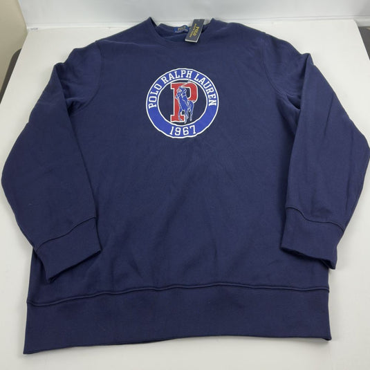 Translation missing: en.Polo Ralph Lauren Mens Big Pony RL 67 Circle Graphic Fleece Sweatshirt Navy-2XL