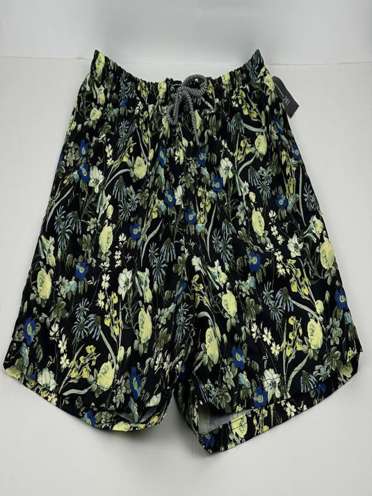 Translation missing: en.INC Mens Evan Garden Quick-Dry Floral-Print 5" Swim Trunks Black Multi-2XL