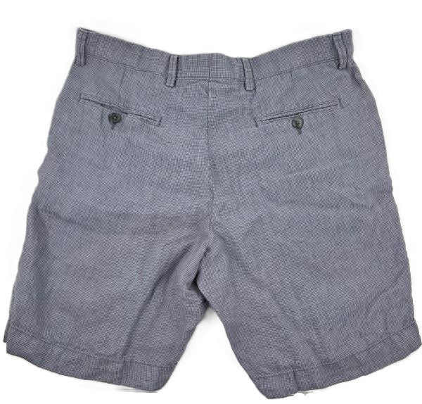 Translation missing: en.The Men's Store at Major Dept Store Linen Micro-Houndstooth Sport Shorts Navy-32
