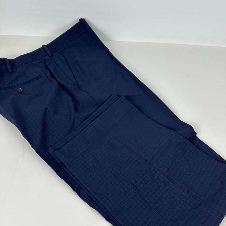 Translation missing: en.Perry Ellis Portfolio Men's Modern-Fit Stretch Resolution Dress Pants Navy-40/30