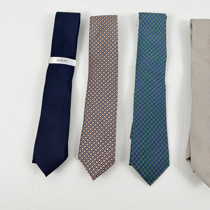 Translation missing: en.Tommy, Bar III, PE, Alfani Lot of 5 Premium Silk Polyester Ties Assorted-OS