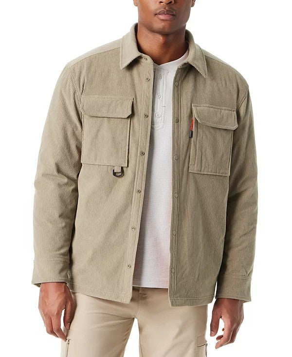 Translation missing: en.Bass Outdoor Shirt Jacket Men's 2XL Overland Trek Green Relaxed Fit Corduroy