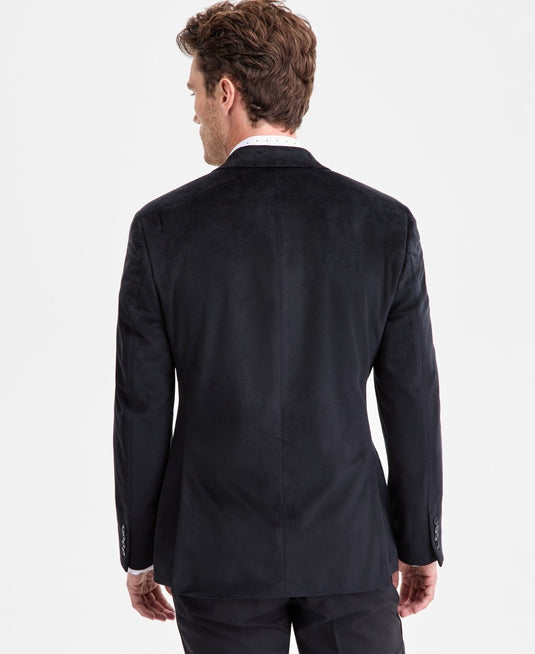 Translation missing: en.Bar III Men's Slim-Fit Smooth Velvet Sport CoatDeep Black-38S