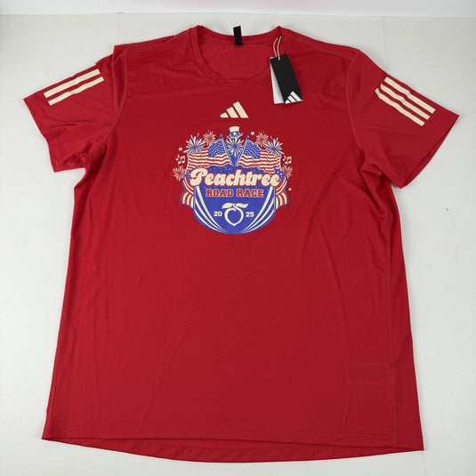Translation missing: en.Adidas Peat Running Carrera Training Graphic Peachtree Logo T-Shirt Ruby Red-XL