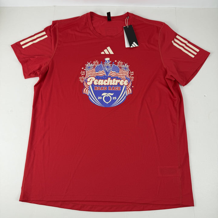 Translation missing: en.Adidas Peat Running Carrera Training Graphic Peachtree Logo T-Shirt Ruby Red-XL