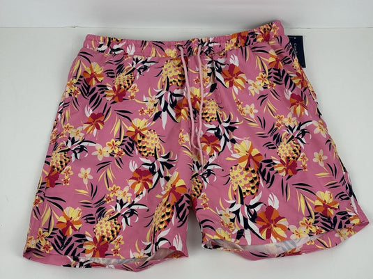 Translation missing: en.Club Room Men's Tropical 7" Swim Shorts Pink Rose-XL