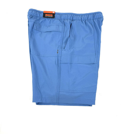 Translation missing: en.Bass Outdoor Men's Everyday Pull-On Cargo Shorts - Blue Jasper-Size Medium New