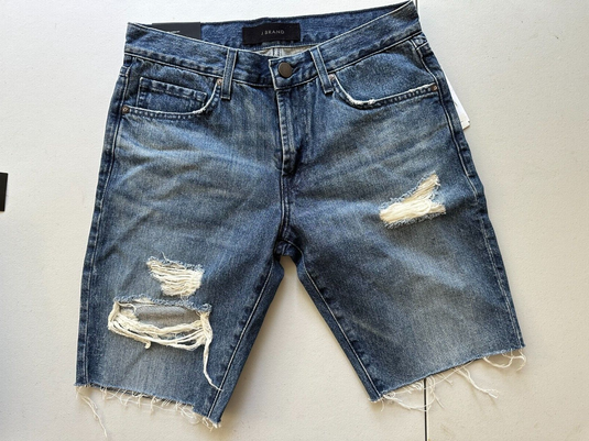 Translation missing: en.J Brand Men's Relaxed Fit Eli Denim Distressed Cut-Off Shorts in Pointer Blue-28