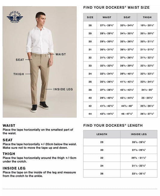 Translation missing: en.Dockers Signature Straight Fit Pants Cloud 34x29 Iron Free Khaki Stain Defender