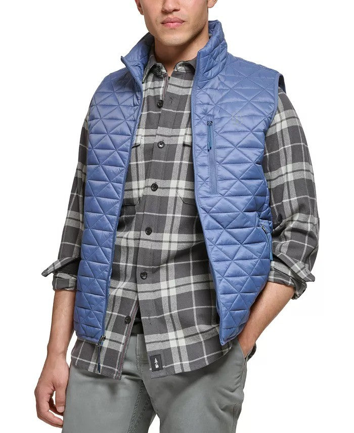 Translation missing: en.Bass Outdoor Men's Delta Diamond Quilted Packable Puffer Vest - Blue Indigo-2XL