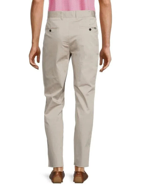 Translation missing: en.BOSS Men's Perin W-222 Relaxed Fit Solid Chino Pants in Lt Beige-36R Unhemmed