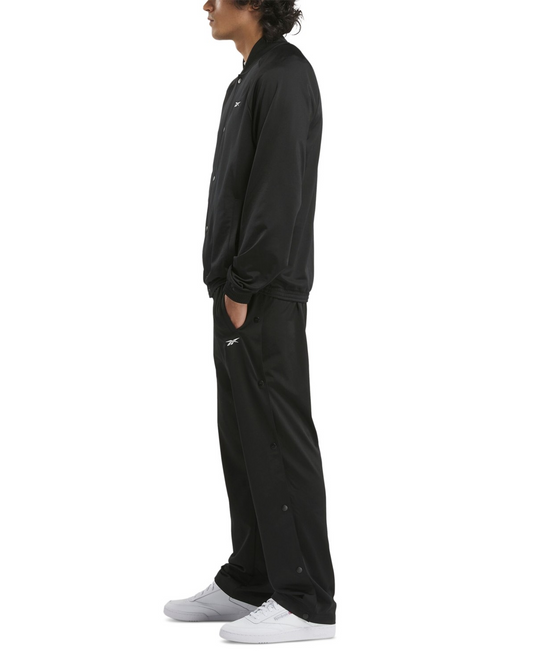 Translation missing: en.Reebok Men's Regular-Fit Snap-Front Basketball Jacket Pockets - Black-XL