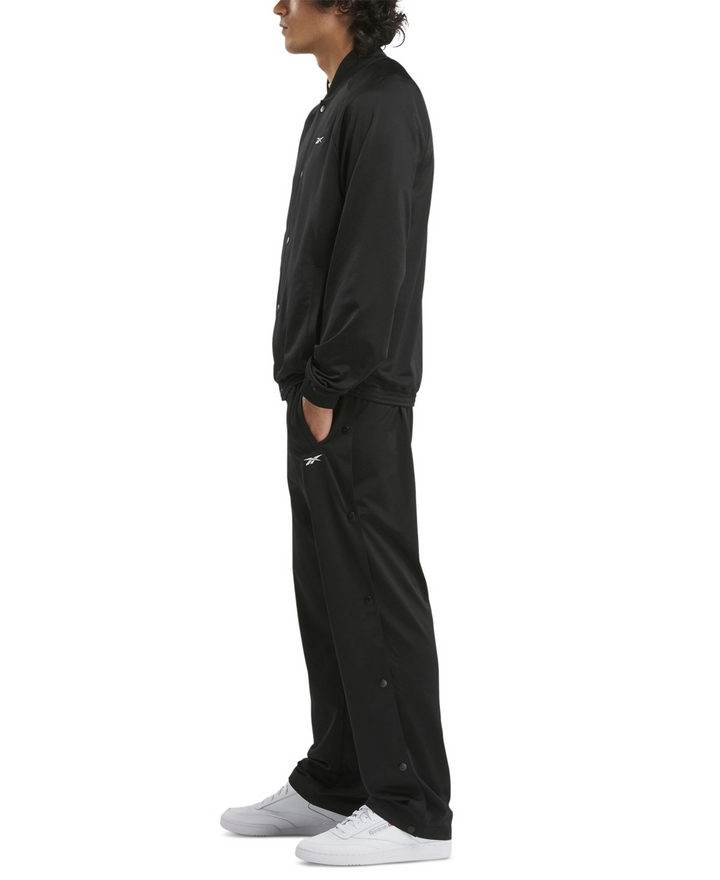 Translation missing: en.Reebok Men's Regular-Fit Snap-Front Basketball Jacket Pockets - Black-XL