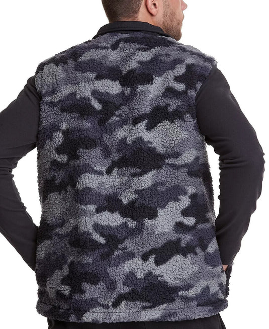 Translation missing: en.Champion Men's High Pile Reversible Fleece Vest in Camo Ammo Grey-Size Medium