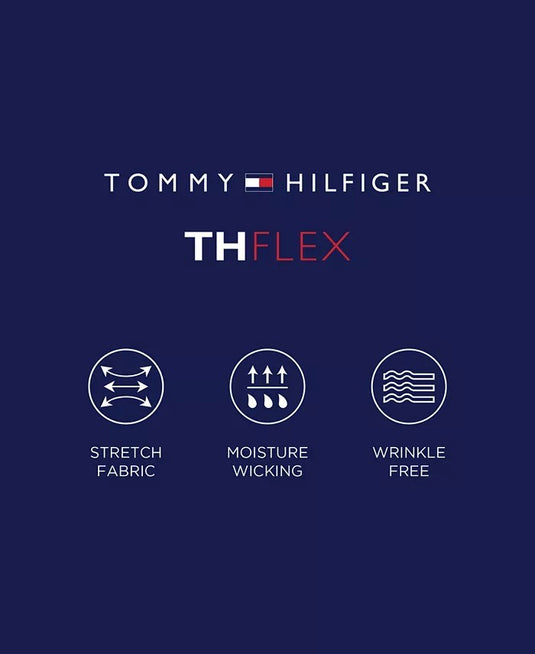 Translation missing: en.Tommy Hilfiger Men's Th Flex Regular-Fit Stretch Dress Shirt Blue-14.5 32/33