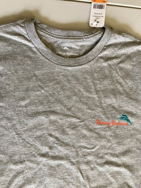 Translation missing: en.Tommy Bahama Men's Rise to the the Occasion T-Shirt in Grey Heather-Size Small