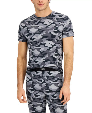 Translation missing: en.International Concepts Men's Modal Blend Camo-Print Pajama Top Gray Camo-Large