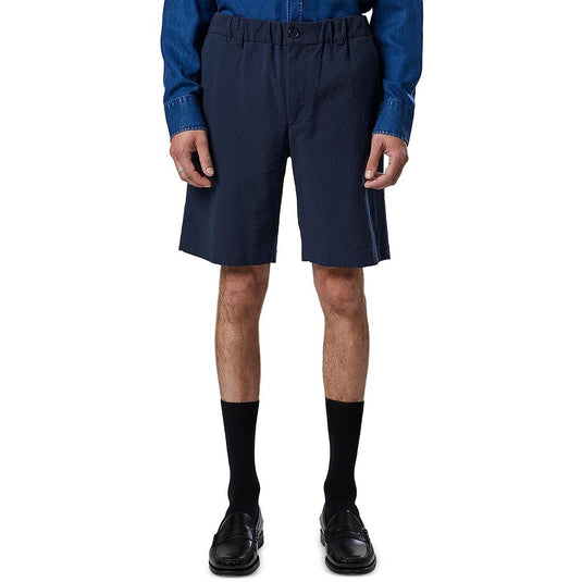 Translation missing: en.NNO7 Theodore Mens Organic Cotton Casual Shorts in Navy Blue-Size  32