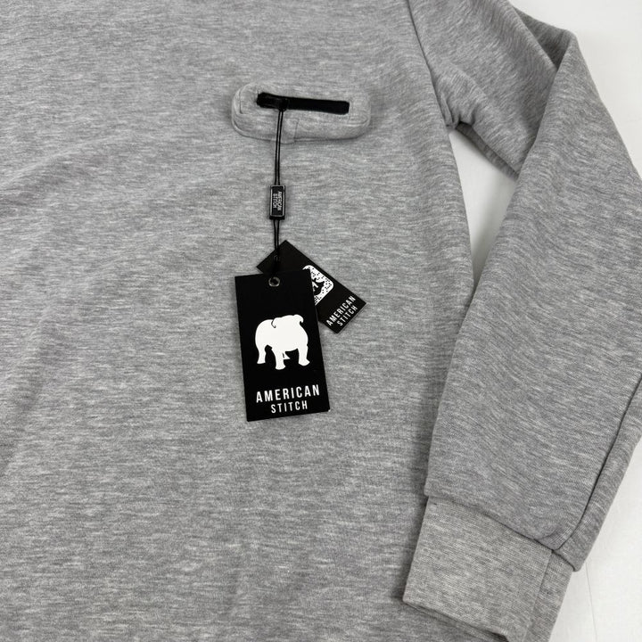 Translation missing: en.American Stitch Men's Crew Neck Sweatshirt Grey-Size Medium