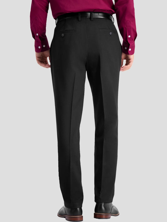 Translation missing: en.Haggar Men's Travel Performance Tailored Fit Dress Pants Black Solid-32Wx30L