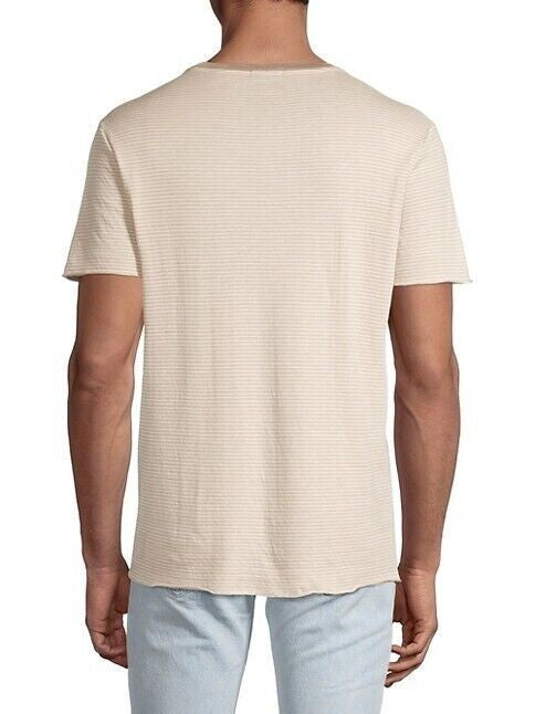 Translation missing: en.Atm Anthony Thomas Melillo Men's Cotton Double Face Stripe Pocket Tee Wheat-2XL