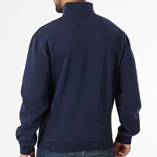 Translation missing: en.Reebok Mens Identity Quarter-Zip Fleece Sweatshirt Vector Navy Size 2XL Reg-Fit
