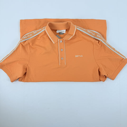 Translation missing: en.AGTAWH All Good Things French Terry Polo Mens Size Small Melon Orange Cotton