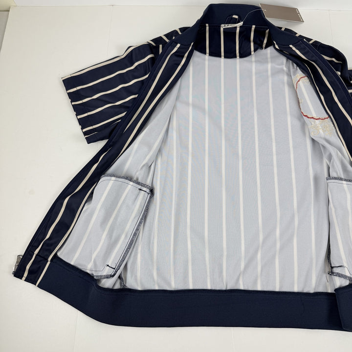 Translation missing: en.AGTAWH All Good Paris Cherry Street Track Jacket Short Sleeve Indigo Blue-Small