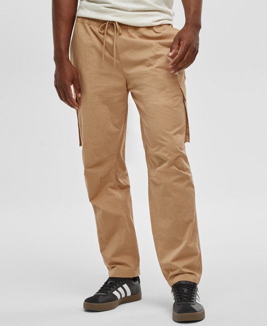 Translation missing: en.Mode of One Mens Pull-On Cargo Jogger Size 2XL Tannin Cotton Nylon Elastic Waist