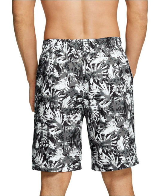 Translation missing: en.Speedo Men's Bondi Ombré Gradient Floral 2-Way Stretch 9" Board Shorts Black-Sm