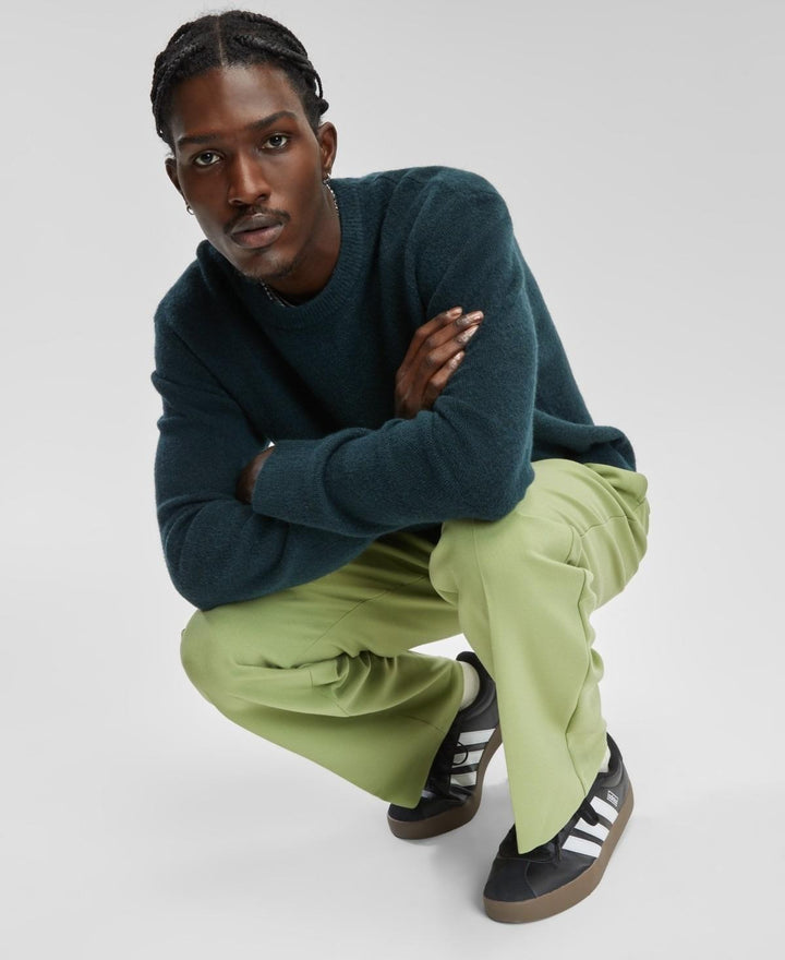 Translation missing: en.Mode of One Men's Relaxed-Fit Cozy Sweater Deep Malachite Green-Medium