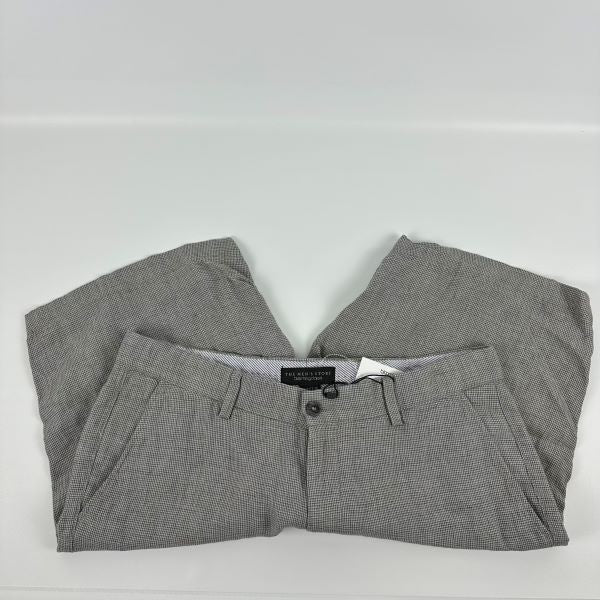 Translation missing: en.The Men's Store at Major Dept Store Linen Micro-Houndstooth Sport Shorts Grey-36