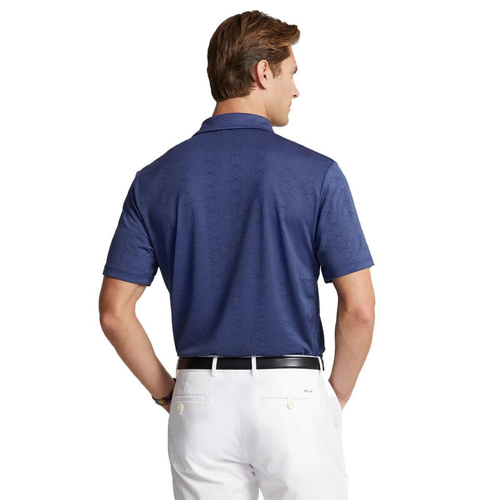 Translation missing: en.RLX Ralph Lauren Men's Knit Jacquard Performance Polo Graphic Light Navy-XL