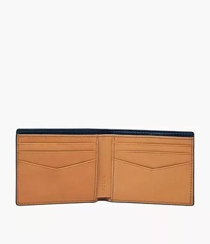 Translation missing: en.Fossil Mens Steven Bifold Wallet ML4521406 Midnight Navy 4.5" x 0.5" x 3.5"