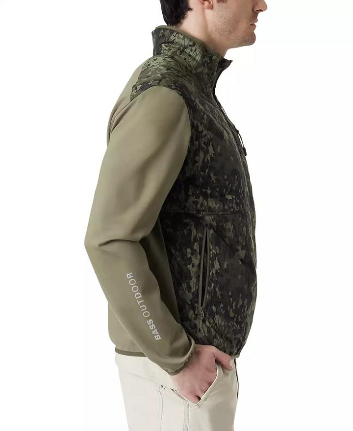 Translation missing: en.Bass Outdoor Men's Earlybird Runner Camo Jacket Bark Camo Deep Lichen-Large