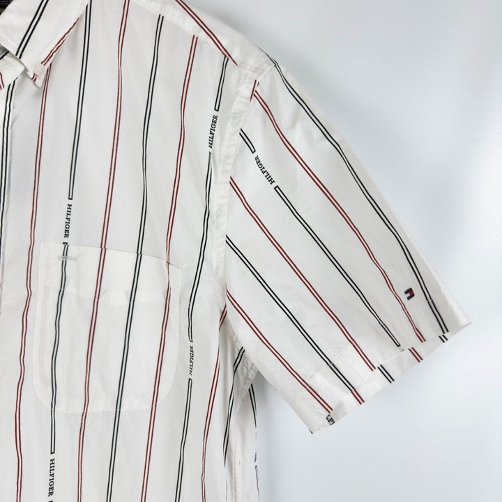 Translation missing: en.Tommy Hilfiger Button-Up Shirt Men's Size 2XL Double-Stripe Ancient White