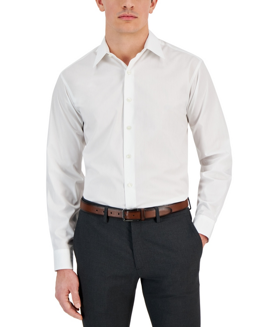 Translation missing: en.Club Room Men's Regular-Fit Dress Shirt Bright White 15-15.5 34/35