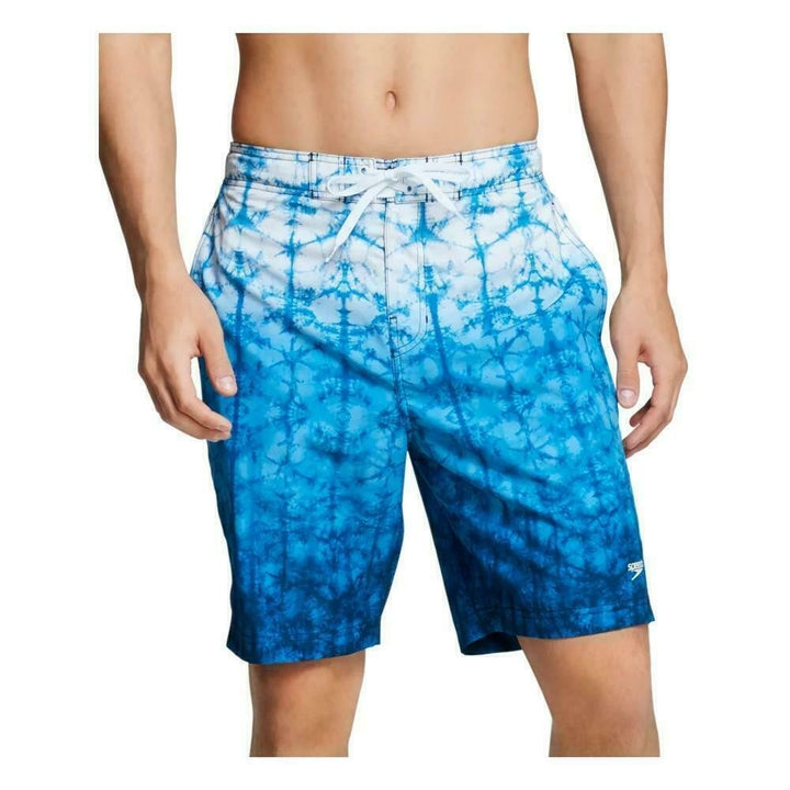 Translation missing: en.Speedo Men's Gradient Stretch 9" E-Board Shorts in Blue Lemonade-Sm