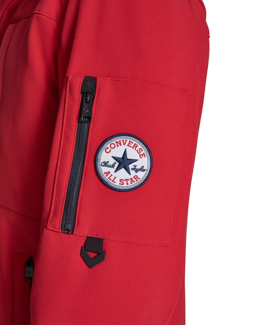 Translation missing: en.Converse Men's Hooded Sof Shell Jacket - Converse Red-Large