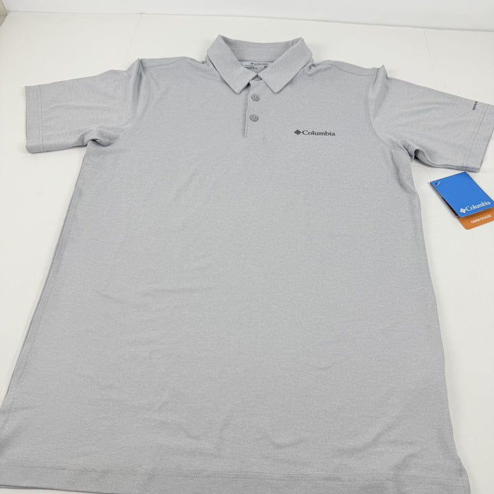 Translation missing: en.Columbia Men's Carter Short Sleeve Performance Crest Polo Grey-Small