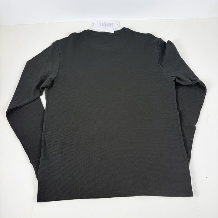 Translation missing: en.Lacoste Men's Large Croc Thermal Waffle Sleep Shirt Black-XL