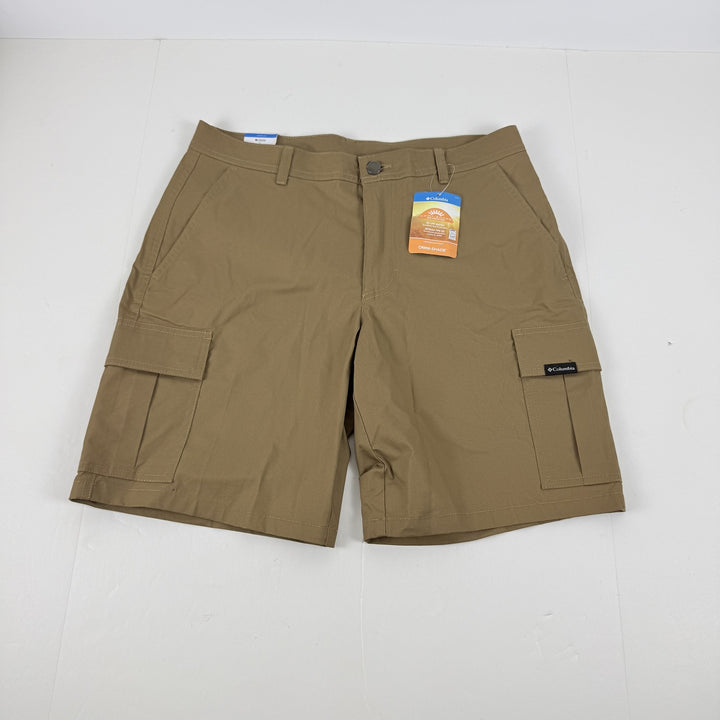 Translation missing: en.Columbia Men's Rapid Rivers Cargo Shorts Cotton Blend Stretch Delta Brown-30W