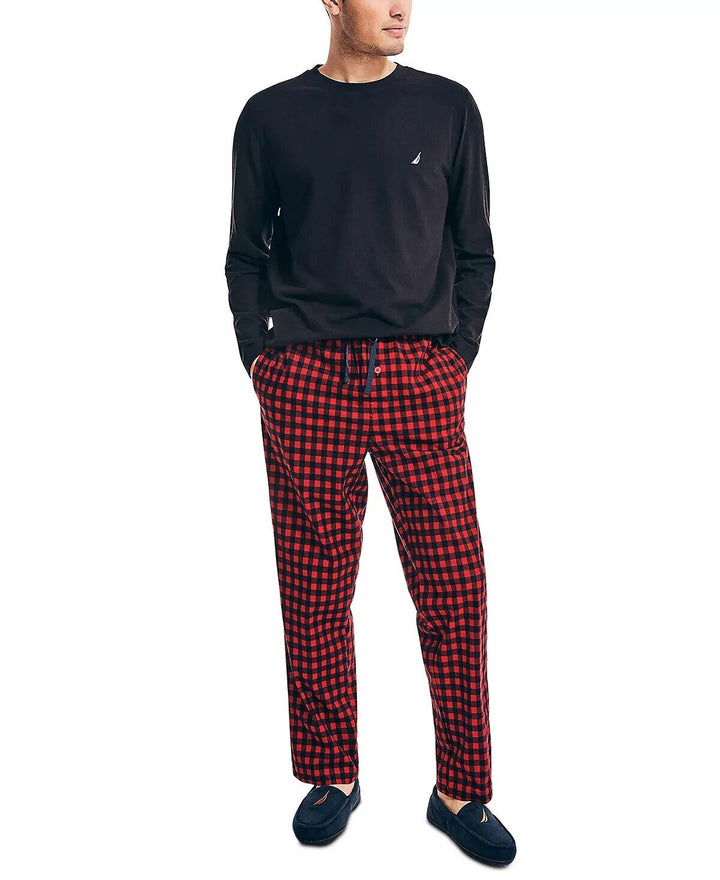 Translation missing: en.Nautica Men's Soft Cozy Fleece Pajama Pants Nautica Red Plaid-XL
