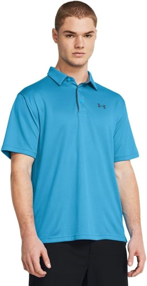 Translation missing: en.Under Armour Men's Tech Golf Polo, 421 Capri Pitch Gray, Size Small Loose Fit