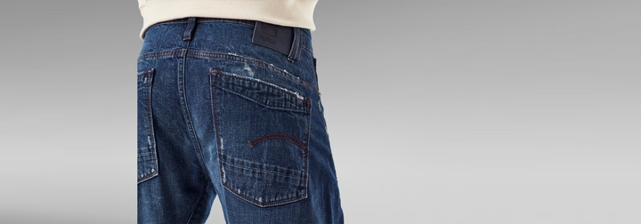 Translation missing: en.G-Star RAW Mens Scutar 3D Tapered Jeans - Navy Cotton - Size 32W/32L