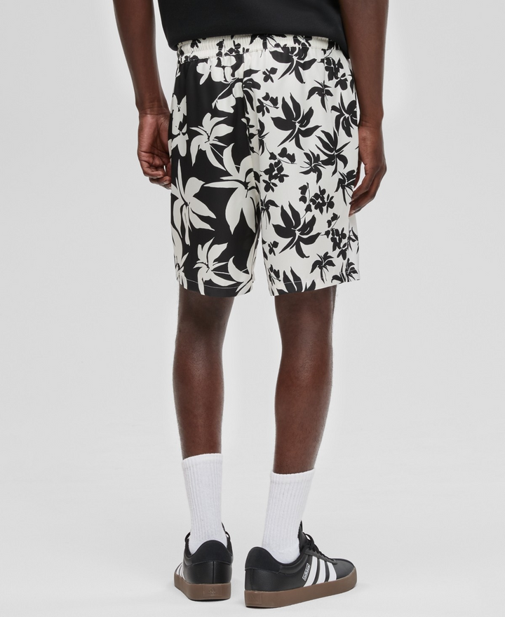Translation missing: en.Mode of One Men's Palm Reverse Splicing Pull-On Shorts Relaxed Fit Black Multi-S