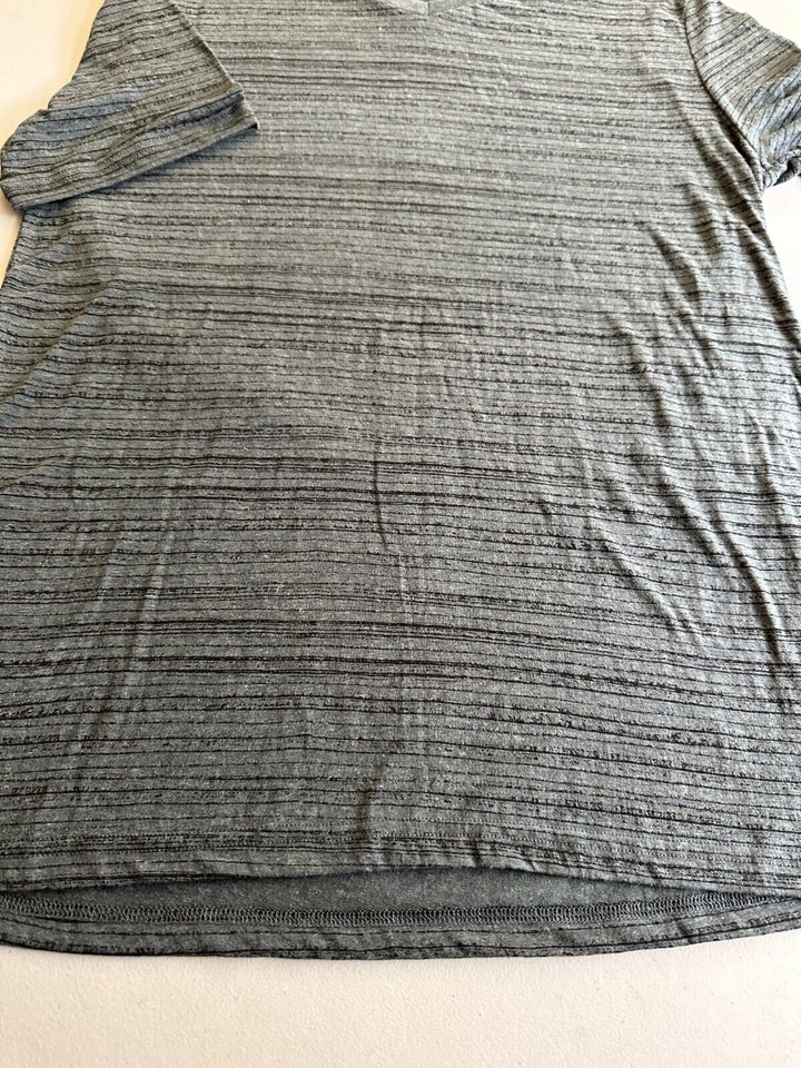 Translation missing: en.Threads 4 Thought Men's Dirt Road Stripe V-Neck T-Shirt Teal-2XL